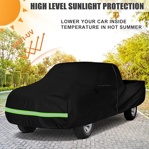 Miniatura 36 de Funda impermeable para automóvil de repuesto para Toyota Land Cruiser FJ40/41/42 210T 1960-1984 para todo tipo de clima, con puerta de cremallera