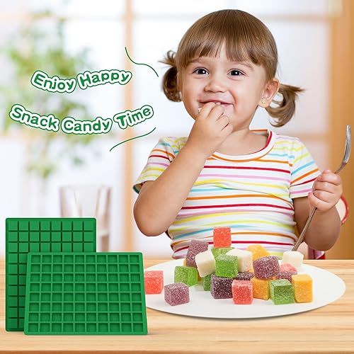 Miniatura 7 de Moldes de chocolate, 80 cavidades, moldes de silicona antiadherentes para chocolates cuadrados, caramelos, bombas de grasa de aperitivos keto,