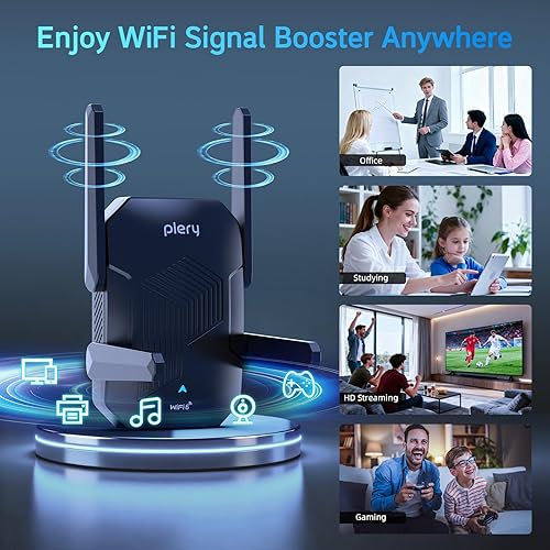 Miniatura 9 de Extensor WiFi AX1500 con WPA3  Amplificador de señal WiFi de 1500 Mbps  Extensor de Internet de doble banda para agricultura, juegos, oficina