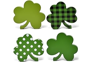 Gift Boutique St. Patrick's Day Wooden Table Decorations Centerpiece Block