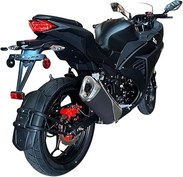 125cc Ninja Venom X22 Motorcycle 4-speed, 4-stroke, Full-size 17 Wheels Beginner Bike, Two Seater With Mco Title & Bill Of Sale Matte Black