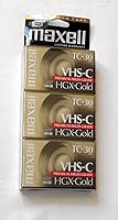 Algopix Similar Product 17 - Maxell VHSC TC30 HGXGold Camcorder