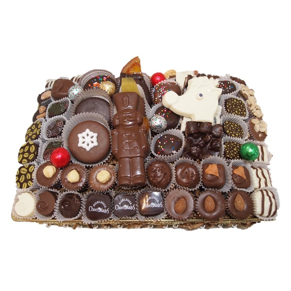 Miami Beach Chocolates Gourmet HandCrafted Holiday Chocolates Gift Basket Kosher