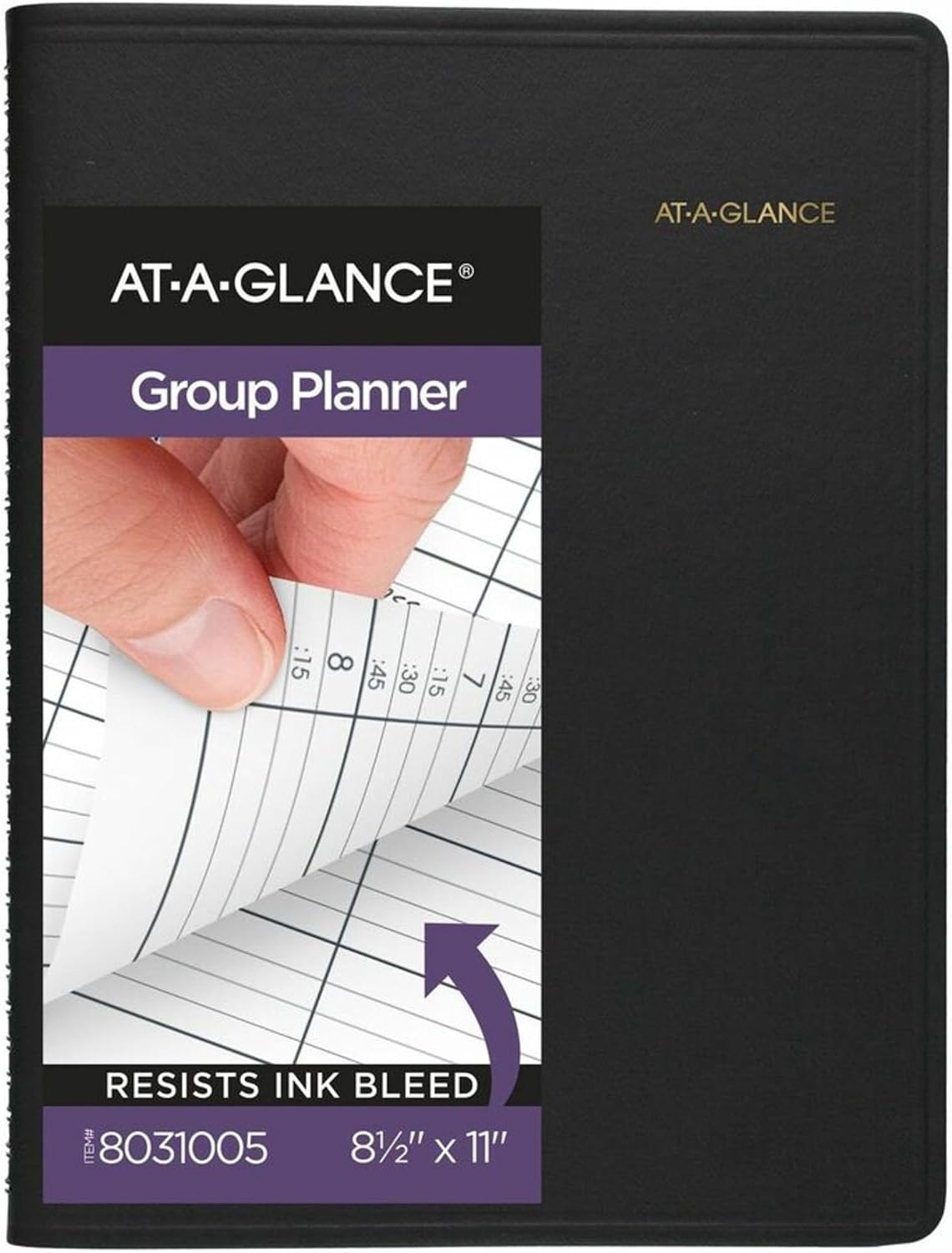 AT-A-GLANCE 8031005 Four-Person Group Undated Daily Appointment Book, 8 1/2 x 10 7/8, White