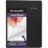 AT-A-GLANCE 8031005 Four-Person Group Undated Daily Appointment Book, 8 1/2 x 10 7/8, White – view 5