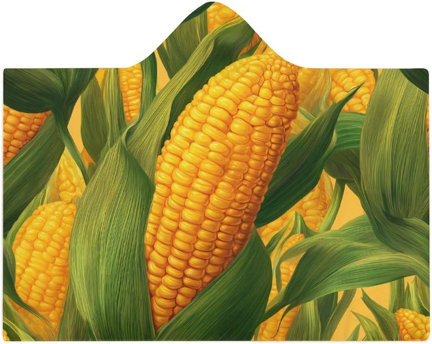 Corn Print Wearable Blanket Oversized Throw Cape | Cozy Hooded Blanket Gifts for Women Men