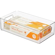 iDesign Stackable Refrigerator Bins - Freezer and Pantry Organizer Storage Bins Clear Made in USA