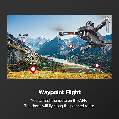 Miniatura 6 de Drones with Camera for Adults 4K, S179 Brushless Motor Drone with 3 Batteries, LED Remote Control, Adjustable Camera Drone, One Key Take OffLanding,