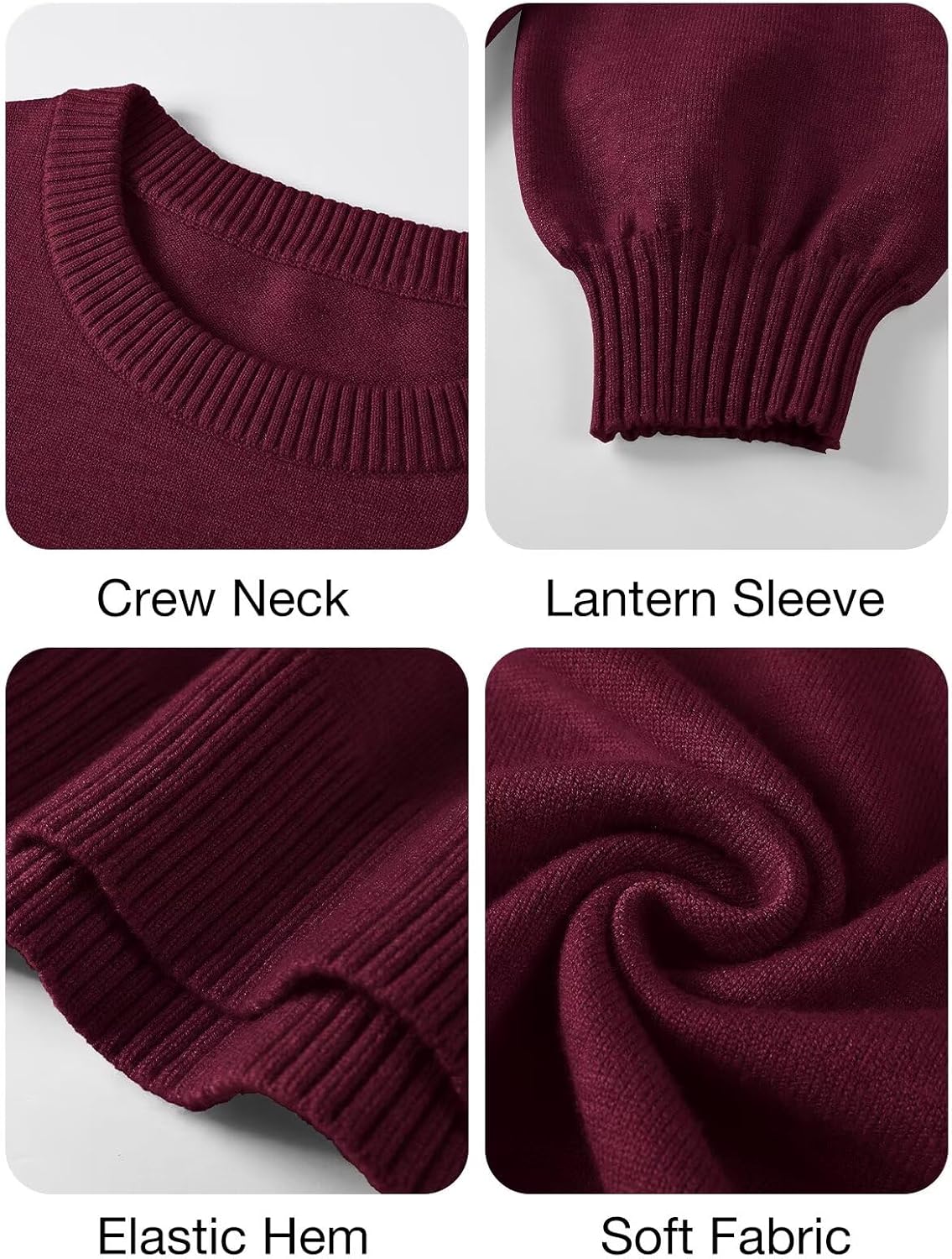 BELAROI Plus Size Sweaters for Women Long Sleeve Shirts Loose Casual Oversized Tunic Sweater Fall Outfits Curved Hem M-5X - Image 5