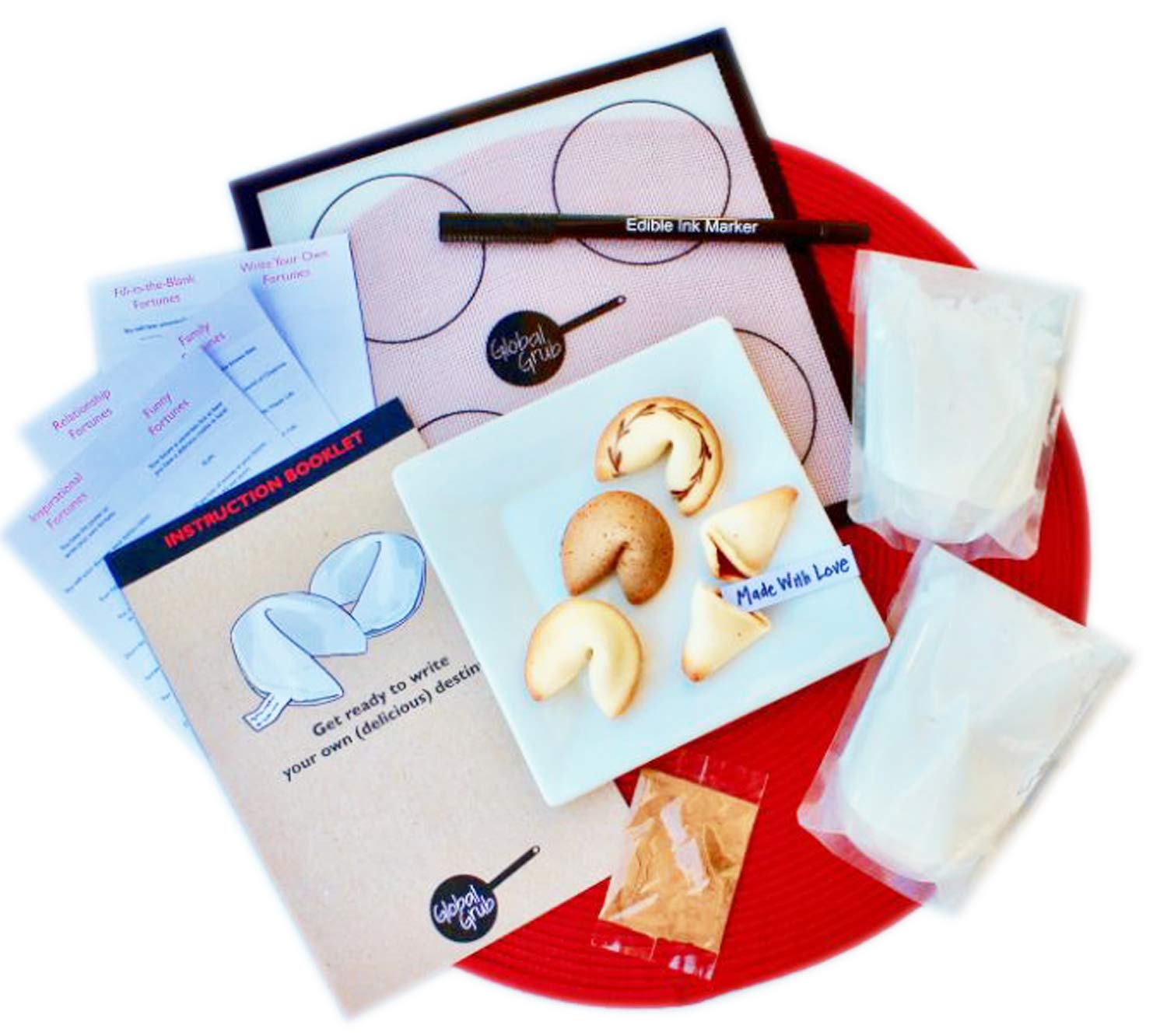 Buy The DIY Make Your Own Fortune Cookies Kit! Includes Ingredients, Prep Tools, Edible Ink Pen