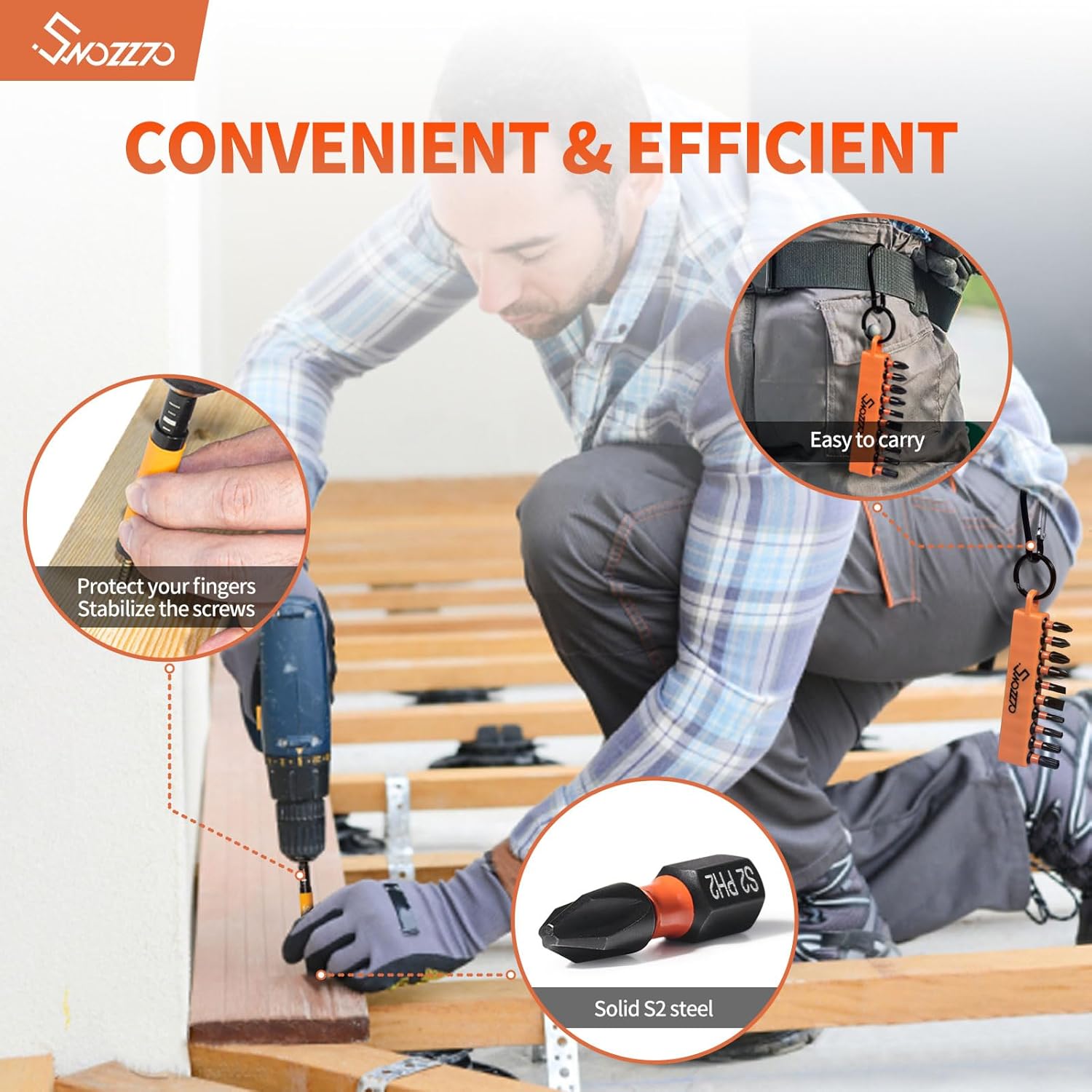 22PCS Screwdriver Bit Set,S2 Steel Phillips,Torx & Flat Head Impact Driver Bit Set with 1/4" Hex Shank Magnetic Drive Guide Set(Length: 3.15" + 4.72") & Bit Holder,Christmas and New Year gifts