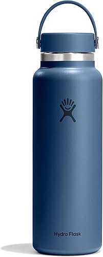 Miniatura 22 de Hydro Flask - Botella de agua de acero inoxidable aislada - Boca ancha con tapa flexible, sin derrame, a prueba de fugas y recargable de 40 oz
