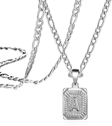 Letter Pendant Necklaces Cute Dainty 