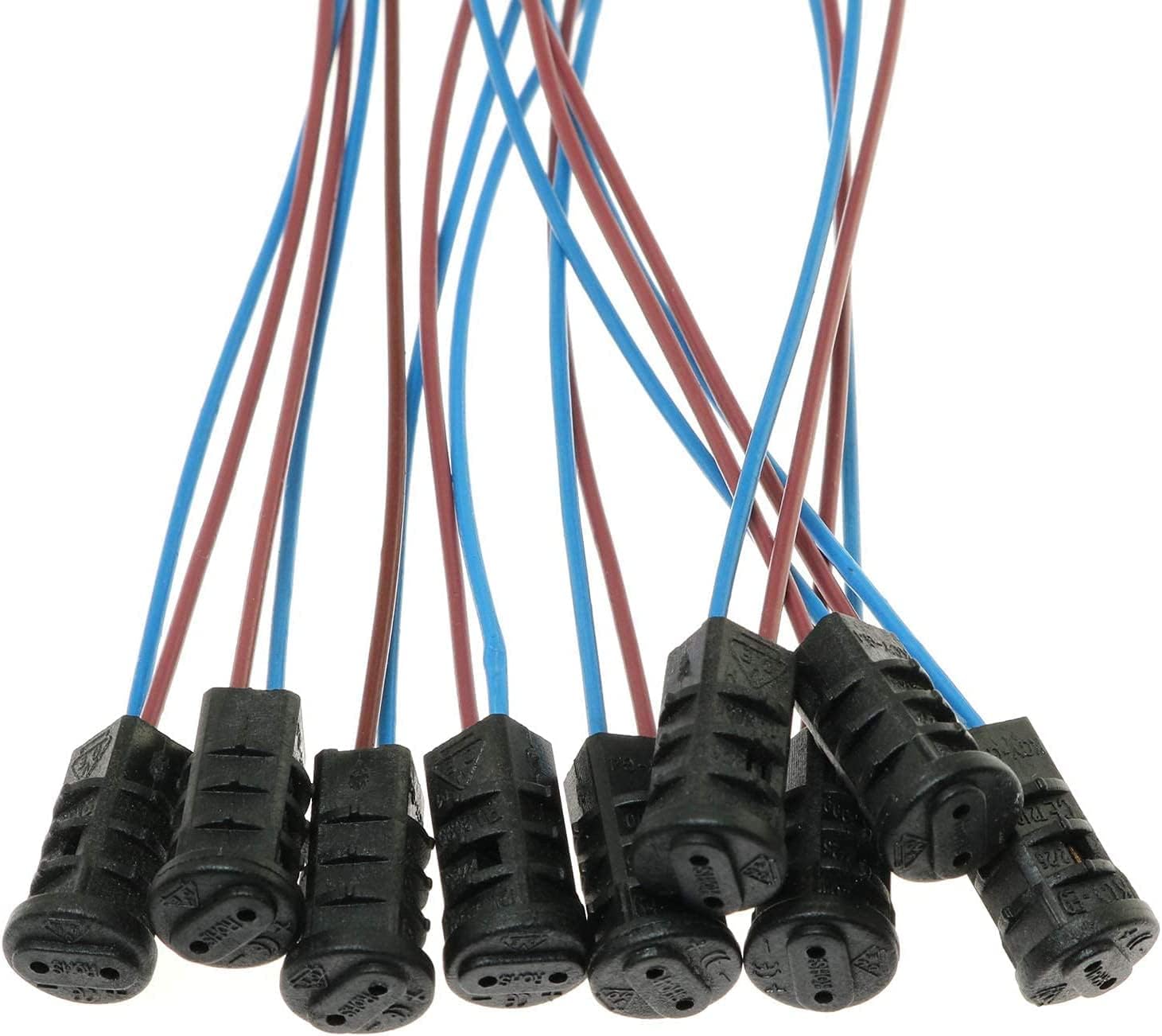 SQXBK G4 Lamp Socket 10PCS G4 Plastic lamp Holder Plug with 20cm Cable For Halogen Lamp Crystal Lamp : Industrial & Scientific