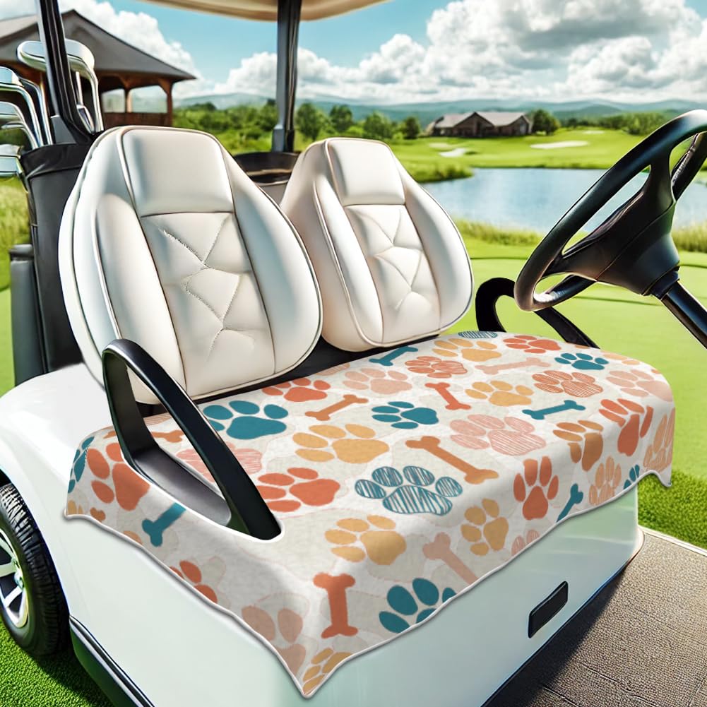 Peacoblue Fundas de asiento para carrito de golf 100% microfibra 51 x 31 pulgadas