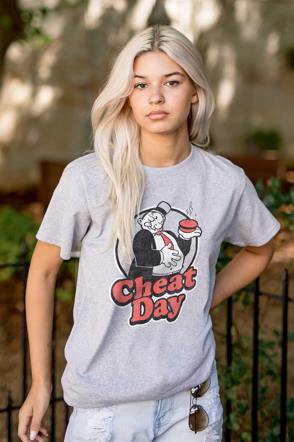 Brisco Brands Wimpy Cheat Day Popeye Sailor Man Graphic T Shirt Men or Women