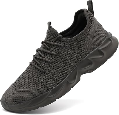 Mens Shoes Running Sneakers Slip On Tennis Non Slip Walking Gym Workout Athletic Outdoor Sports Trainers Road Casual Comfortable Fashion Lightweight Shoes
