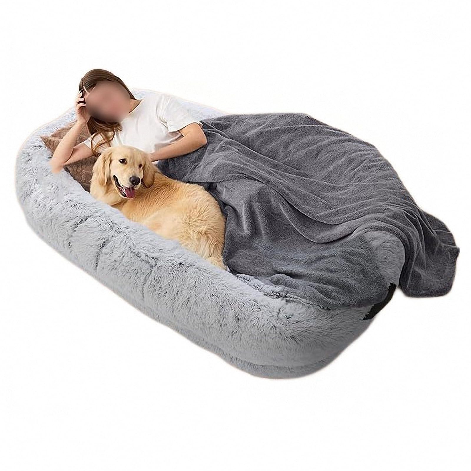 Amazon.co.jp: AXTMR ぬいぐるみブランケット付き人間用ペットベッド
