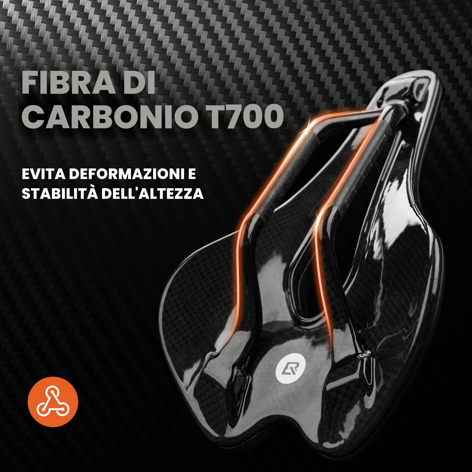 ROCKBROS Sella per bicicletta stampata in 3D, comoda, traspirante, impermeabile, design ergonomico, per mountain bike, cyclette, bici da strada, uomini e donne