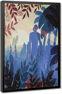 CFIOZYOS Into Bondage by Aaron Douglas Art Canvas Wall Art Print Poster For Home School Office Decor Black Frame 08x12in