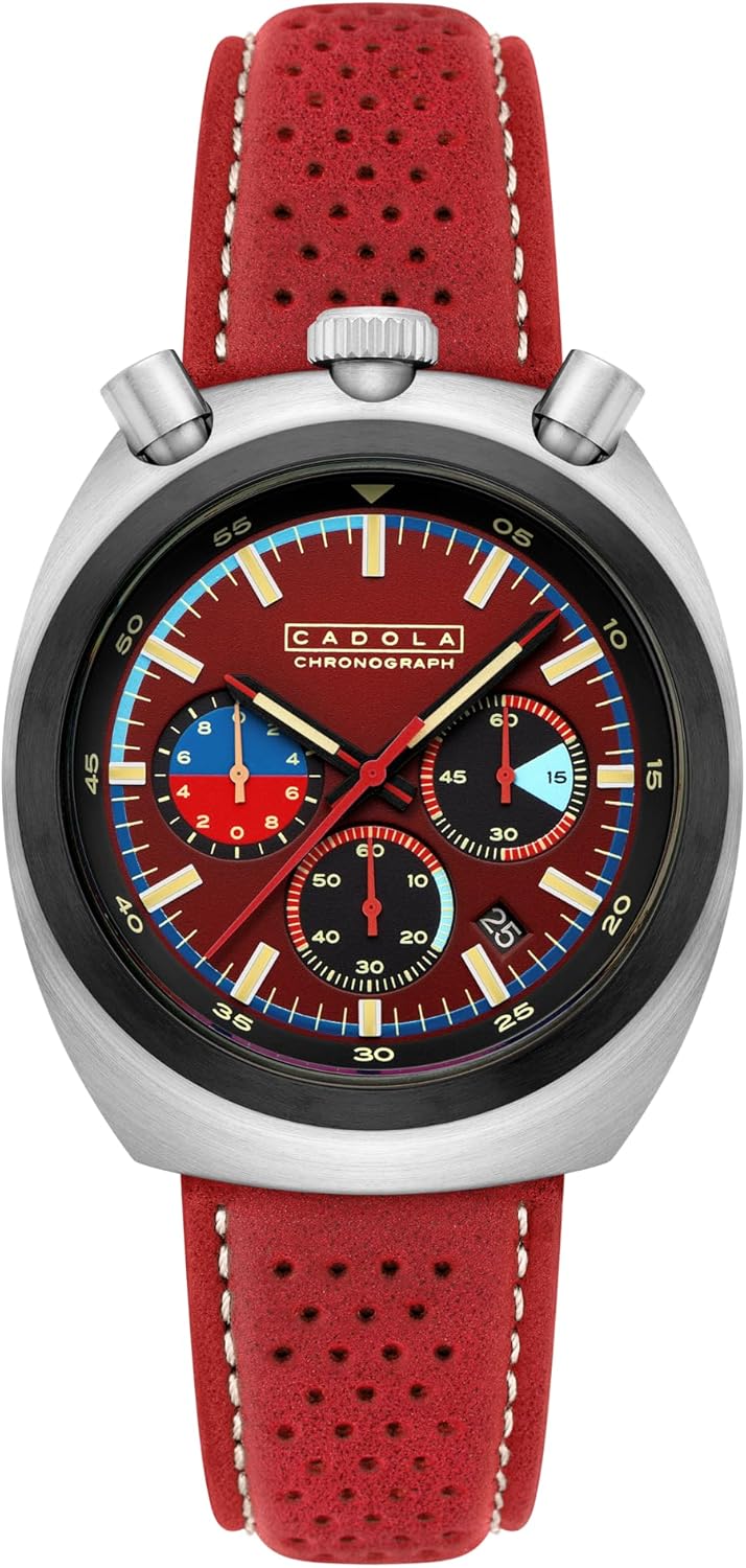 Cadola Men's 42mm Testa Di Toro Chronograph 917k Limited Edition Watch with Nylon Strap CD-1058