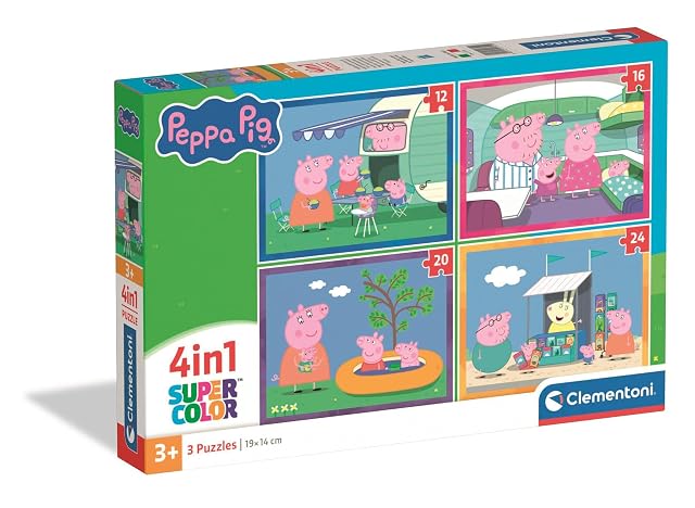 Clementoni - Peppa Pig Super Color 4 en 1