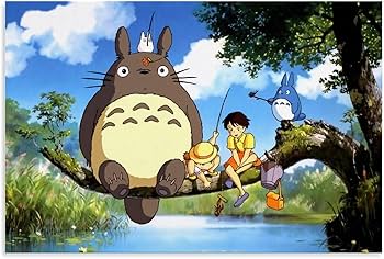廃盤】【希少】 となりのトトロ ウォールアート  壁掛け Amazon.co.jp: SUBCAI 日本アニメ となりのトトロ ポスター 宮崎駿