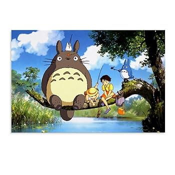 Amazon.co.jp: SUBCAI 日本アニメ となりのトトロ ポスター 宮崎