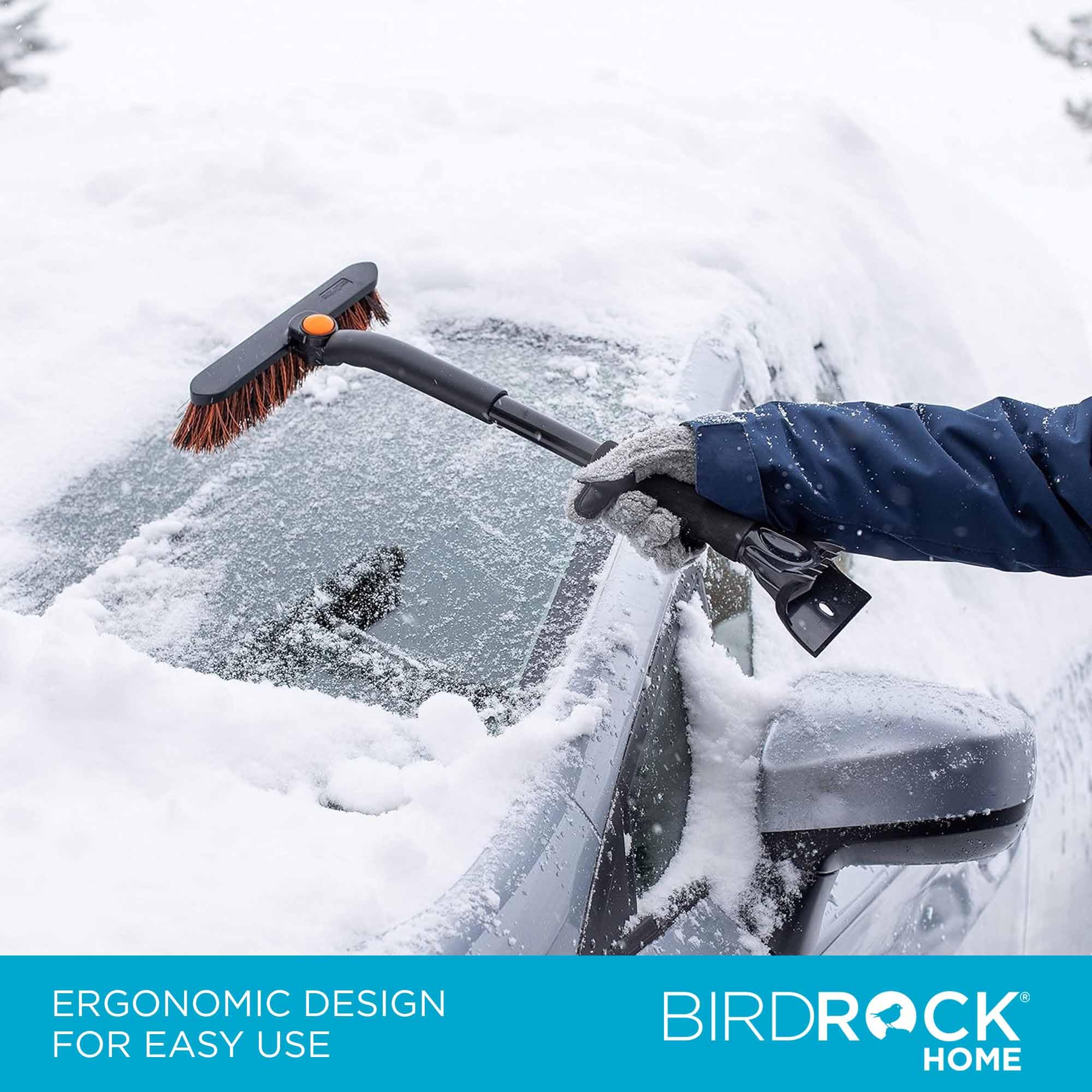 Brosse Et Grattoir à Neige Pour Voiture - Poignée Souple Antidérapante - Longueur 63.5 Cm - Matériau ABS PP EVA