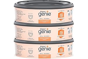 Playtex Diaper Genie Expressions Bags - 270 Count (Pack of 3) with Clean Laundry Scent