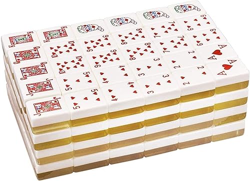 Miniatura 2 de Los más nuevos juegos de azulejos Mahjong Set 3.72.82.1 in Rummy Poker Mahjong Metal Anticolisión Embalaje Domino Juego WearResistant Mahjong Set