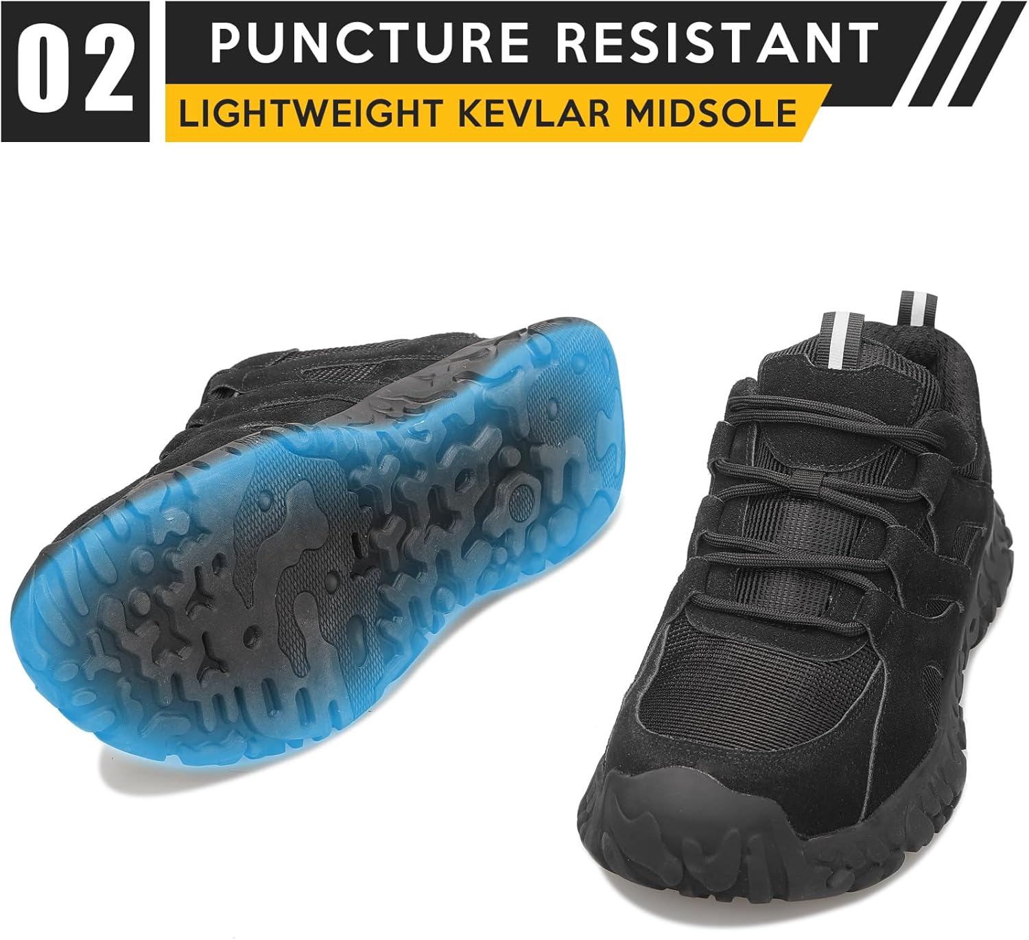 Steel Toe Shoes for Women Men – Lightweight Slip Resistant Safety Work Shoe with Impact & Puncture Resistance for Protection - Image 5