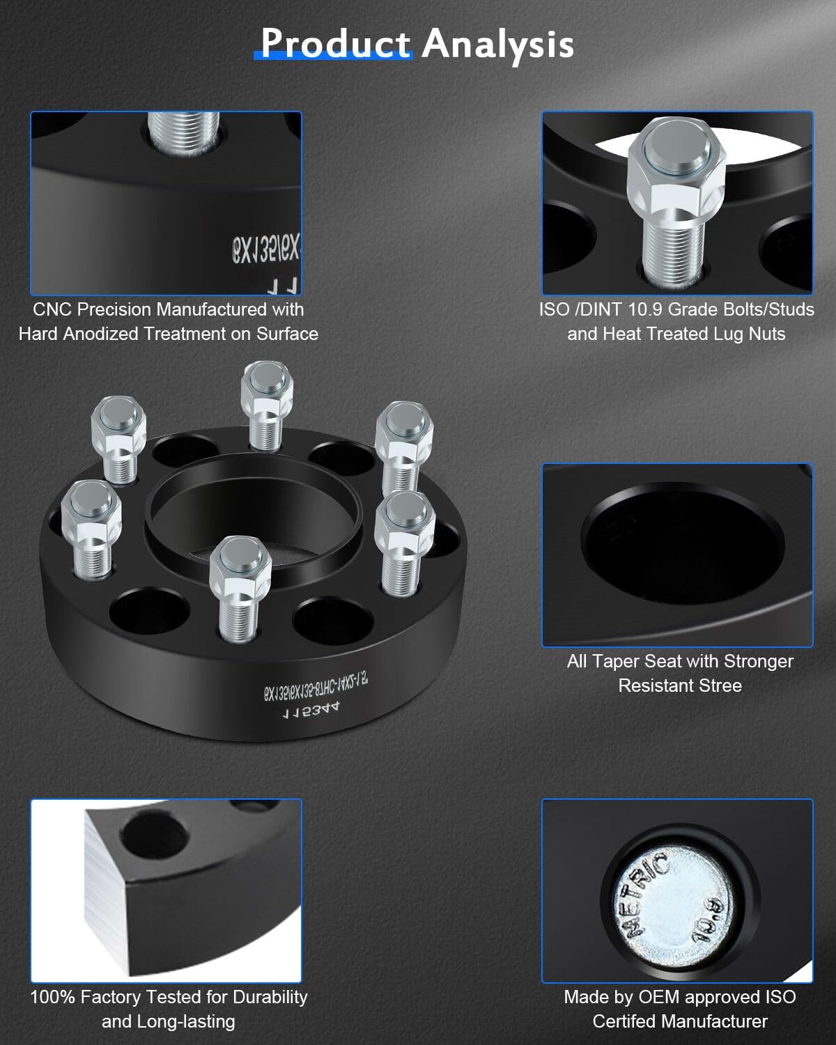 ECCPP 2PCS 6 Lug Hub Centric Wheel Spacers 1.5 inch 6x135mm to 6x135mm fits for 2004-2014 for Ford F150 Expedition| 2003-2014 for Lincoln Navigator| 2008-2014 for Lincoln Mark LT