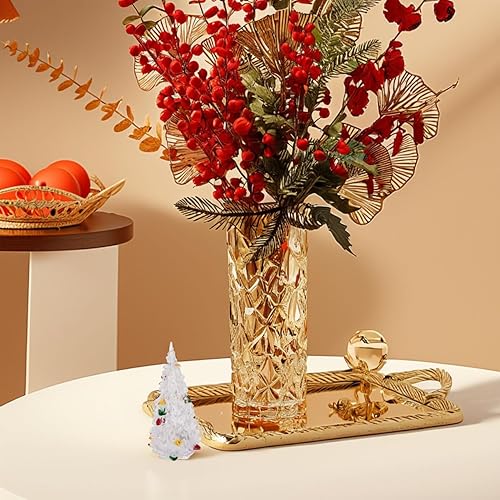 Miniatura 9 de Garneck 4 árboles de Navidad iluminados, árbol de Navidad de mesa de 4.7 pulgadas, mini árbol de Navidad LED colorido, árboles de Navidad de cristal