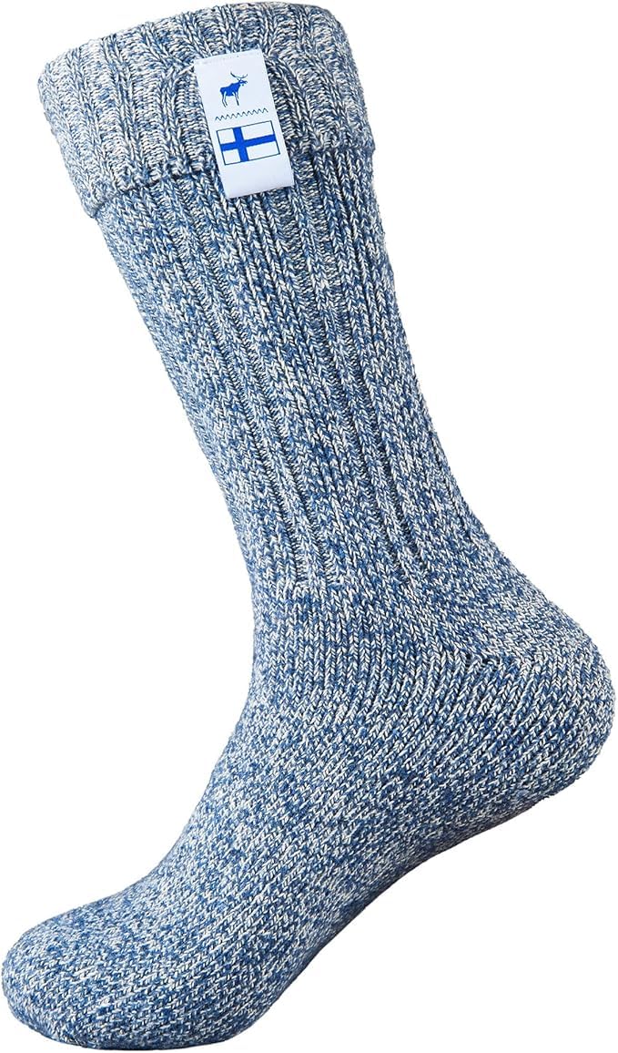 The Nordic Sock Company Sisu of Finland Socks (Baltic Blue, UK 9-11 | EU 43-45)
