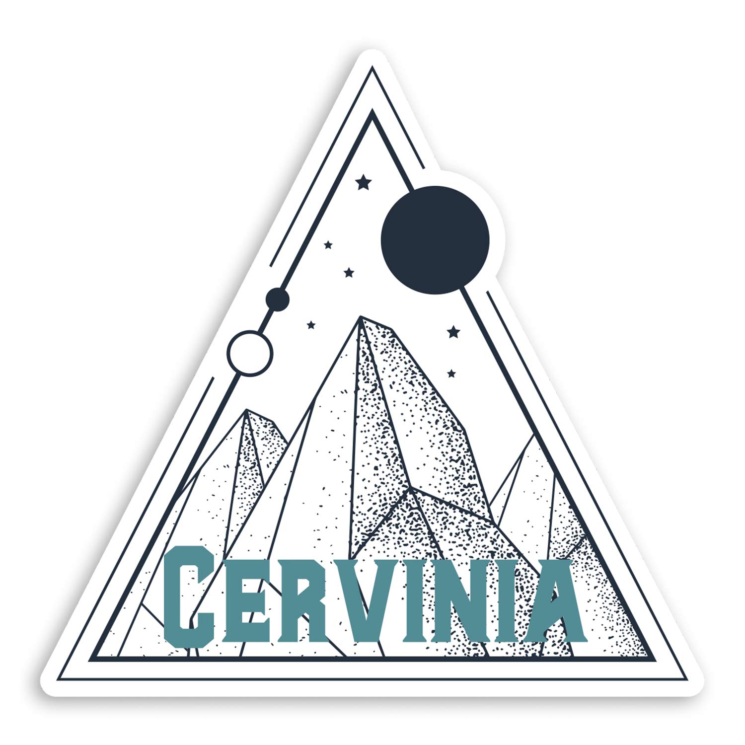 2 x 10cm Cervinia Italy Vinyl Stickers - Ski Snow Luggage Sticker #30600 (10cm Wide)