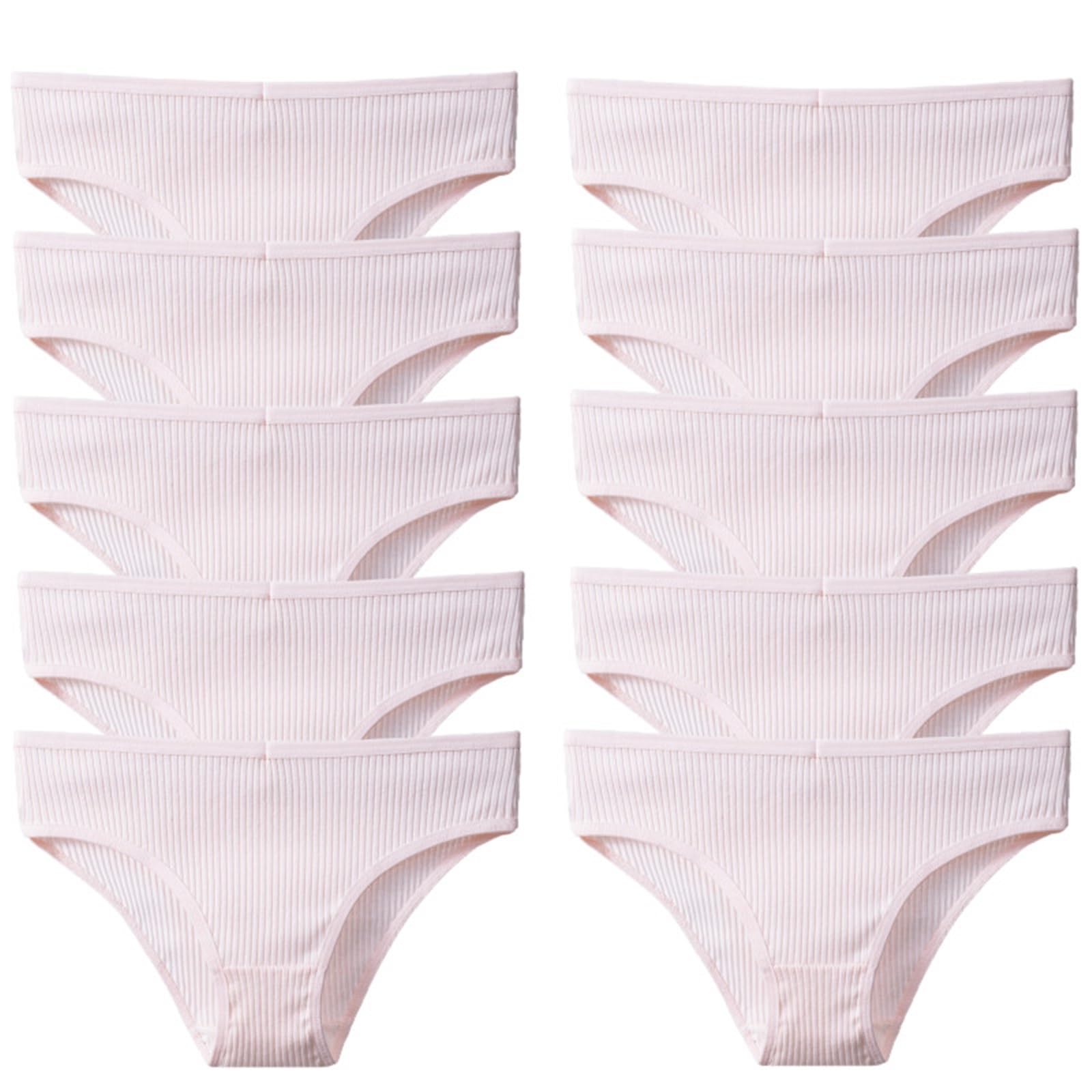 Majtki po kolana 10 sztuk/zestaw majtki damskie seksowna bielizna przewiewna wygodna bielizna bawełniane figi w paski modne przytulne kalesony sprzedaż (Color : Set 9, Size : X-Large)