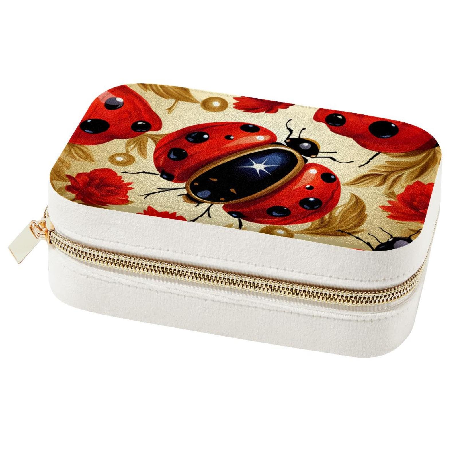 Boîte à bijoux de voyage Lady Beetle C pour bagues et colliers