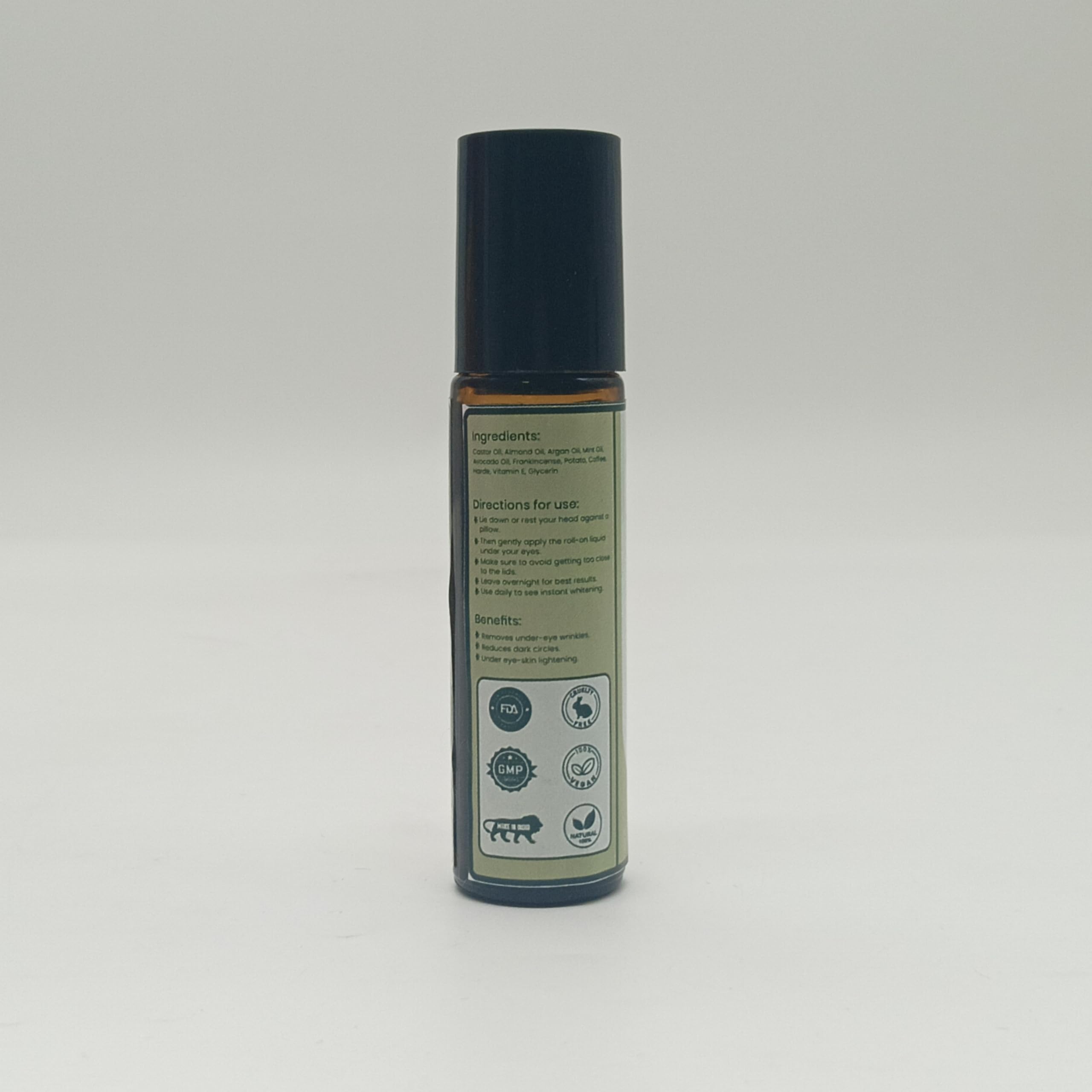 AabhaVeda Herbal Under Eye Oil - Brighten, Soothe, and Rejuvenate | Dark Circle Reduction | Puffiness Relief | Wrinkle Smoothing | Natural Botanical Ingredients | Gentle for All Skin Types - 10ML 3