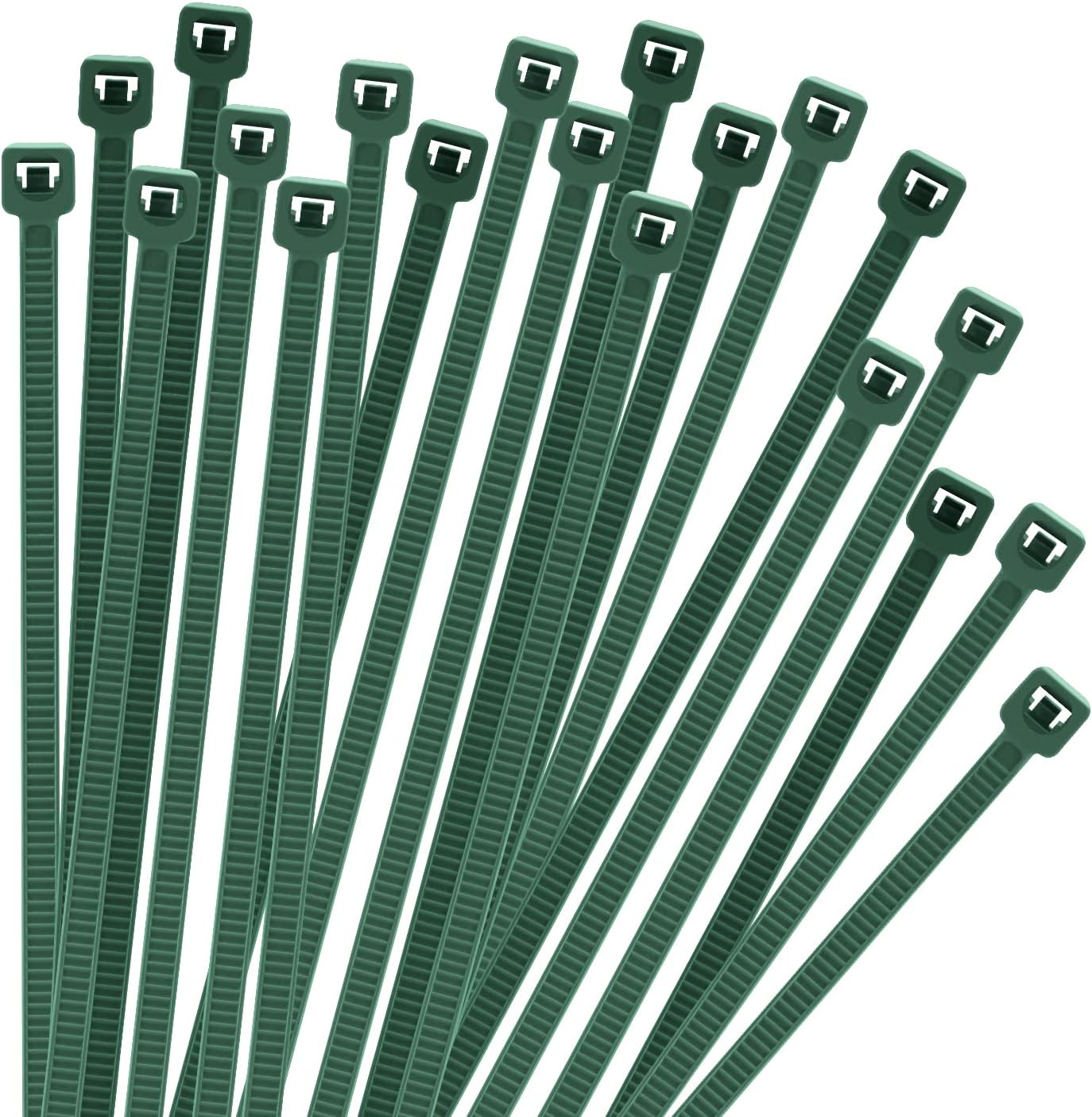 Garden green zip ties 8 Inch 1000Pack, 40lbs Strength Small