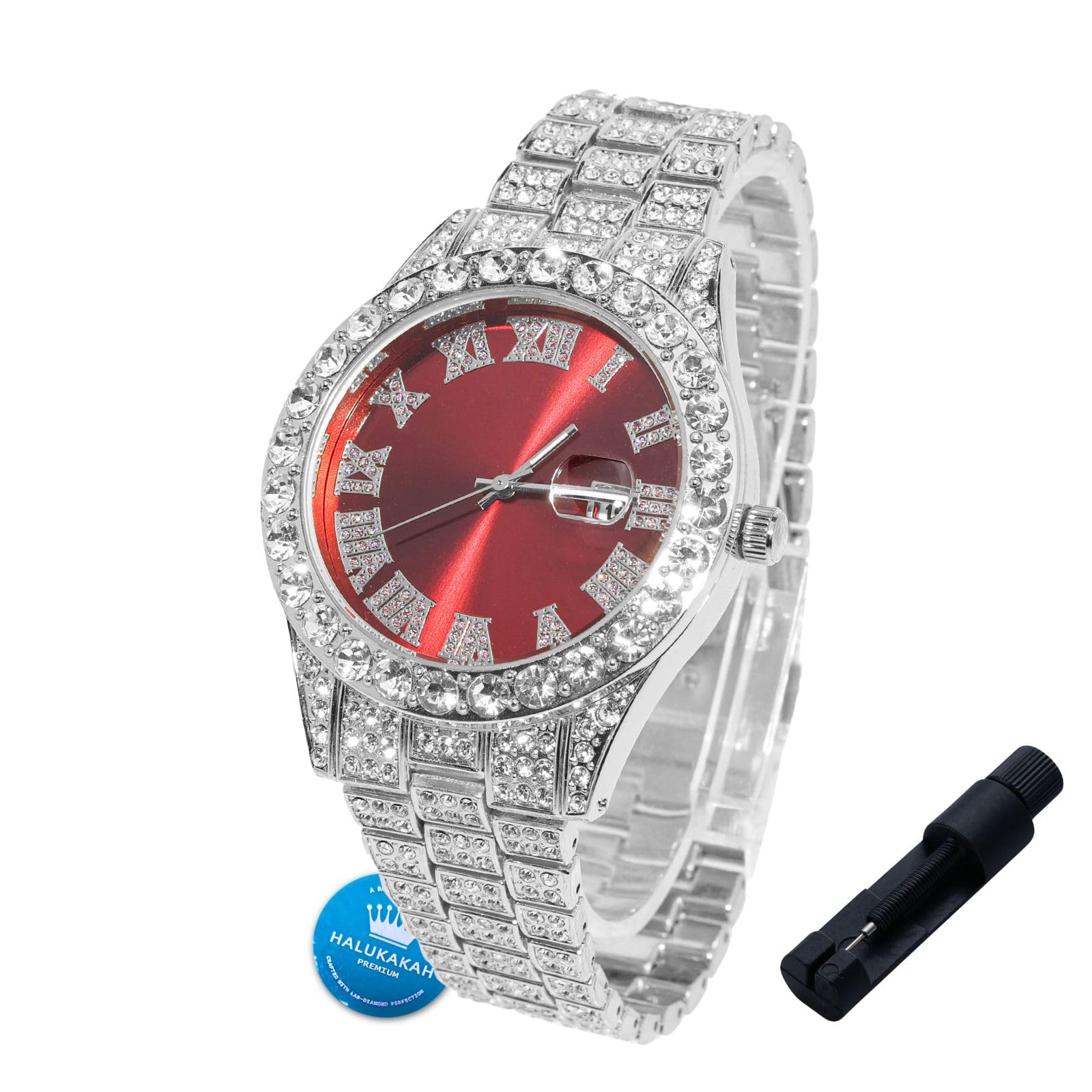 Halukakah Watch for Kids - 42MM Blue/Green/Red Dial - 8" Length