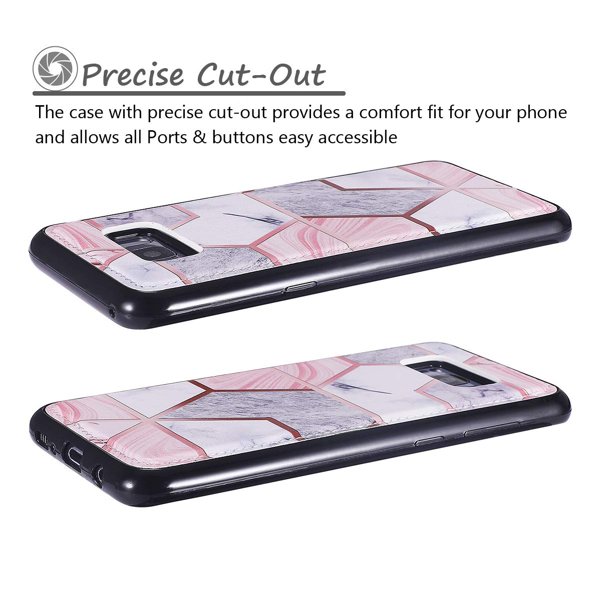 Qltyprifor Samsung Galaxy S7 Edge Case Premium Pu Leather Rubber