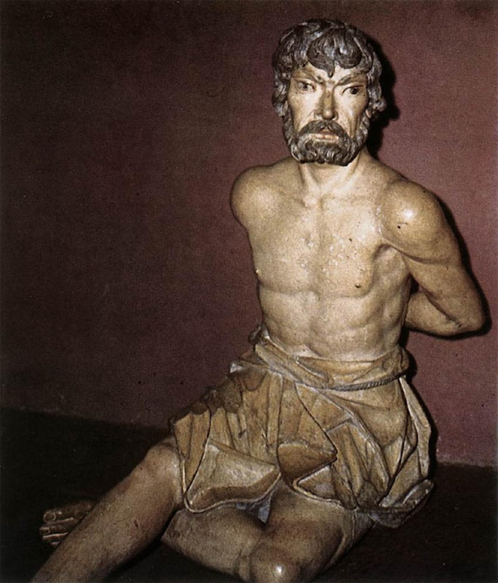 Cuadro de pintura clásica El Mal Ladrón por Antonio Francisco Lisboa, lienzo decorativo 60x90cm 5