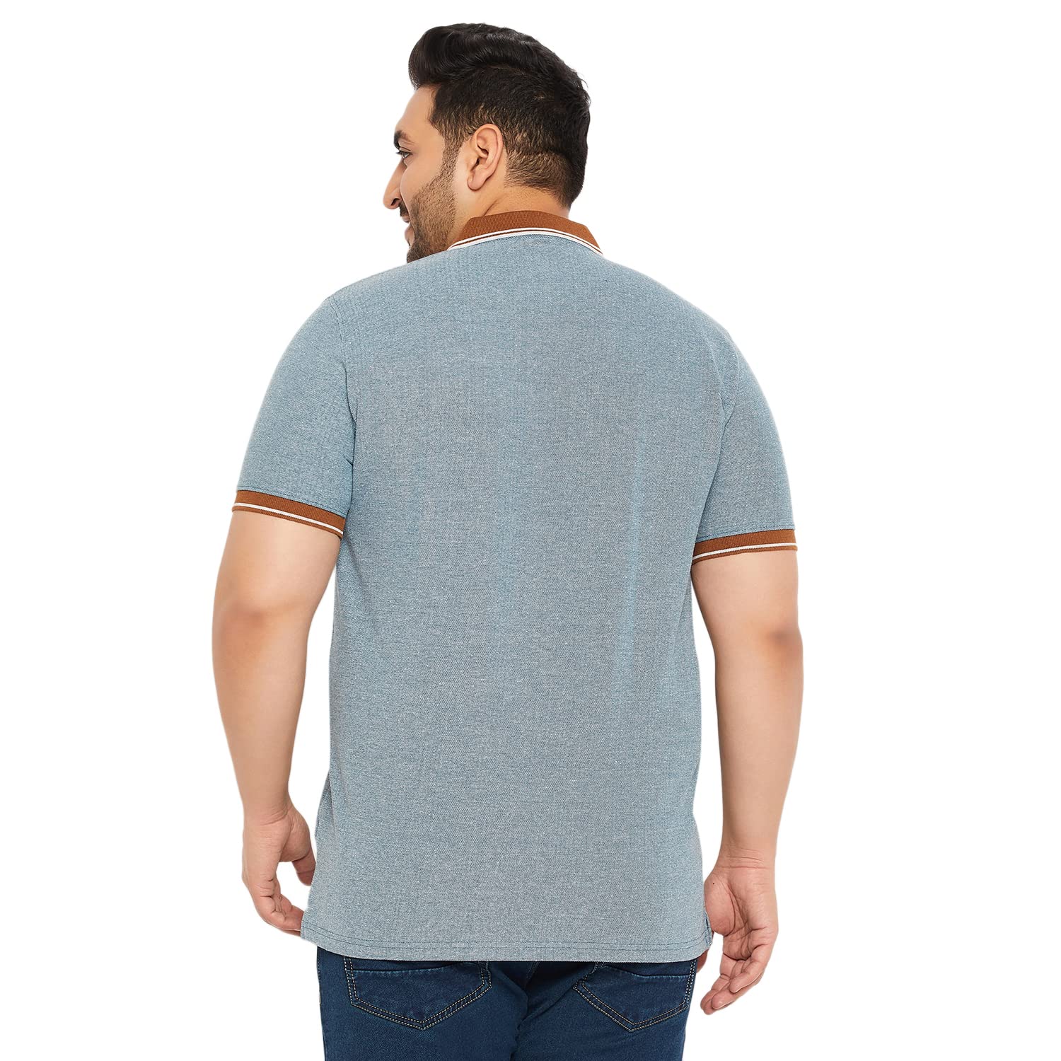 Bigbanana Męska koszulka polo o regularnym kroju plus size