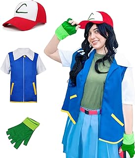 Adult Trainer Cosplay Costume Unisex Trainer Hoodie Halloween Party Costume Jacket Gloves Hat Sets for Women Men Blue - Buy now