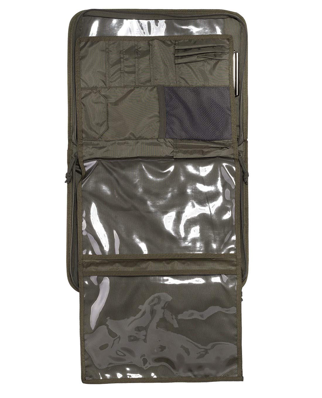 Tasmanian Tiger TT File Server MKII Din A4 Ringordner Schreibmappe, Organizer Dokumenten-Tasche mit integr. Ringordner & Klemmbrett (Oliv)