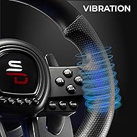 Vista 5 de SUBSONIC Superdrive - GS650-X steering wheel with manual shifter, 3 pedals, and paddle shifters racing wheel for Xbox Serie XS, PS4, Xbox One