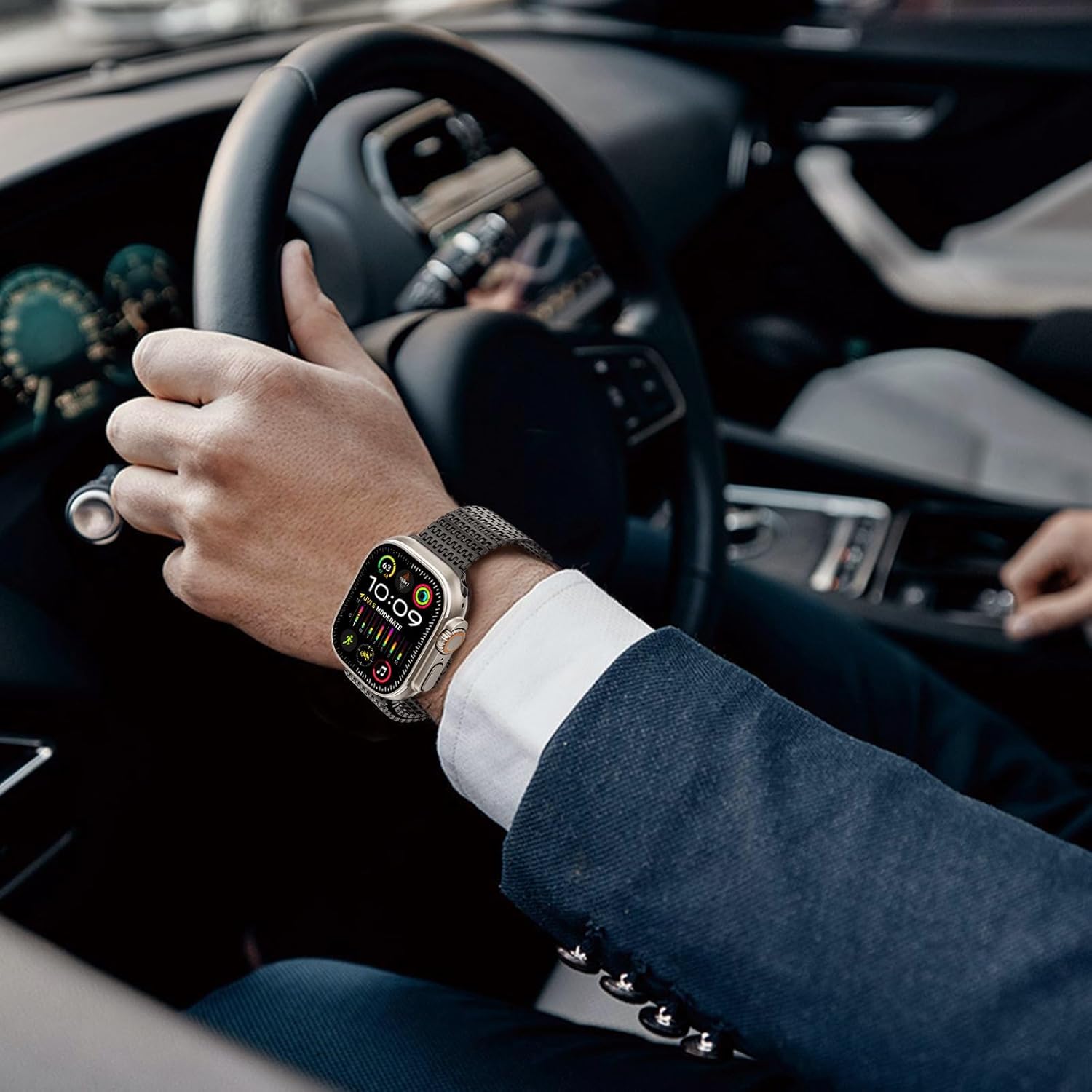 WINGLE Magnetic Mesh Loop for Apple Watch Band Ultra 3/2/1 Band 49mm 46mm 45mm 44mm 42mm 40mm 41mm 38mm Men Women, Stainless Steel Adjustable Metal Strap for iWatch Series 11 10 9 8 7 6 5 4 3 2 1 SE - Image 5