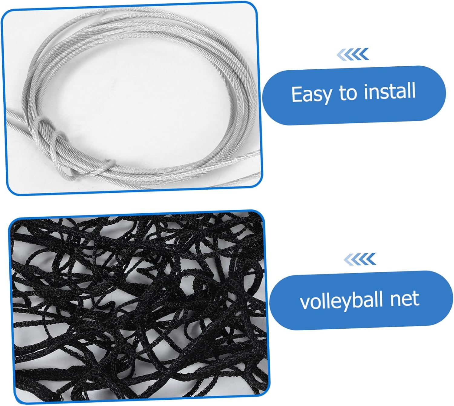 YARNOW Beach Volleyball Net Portable Outdoor Sports Net for Volleyball and Tennis Easy to Install Carry Bag for Backyard and Recreational Activities