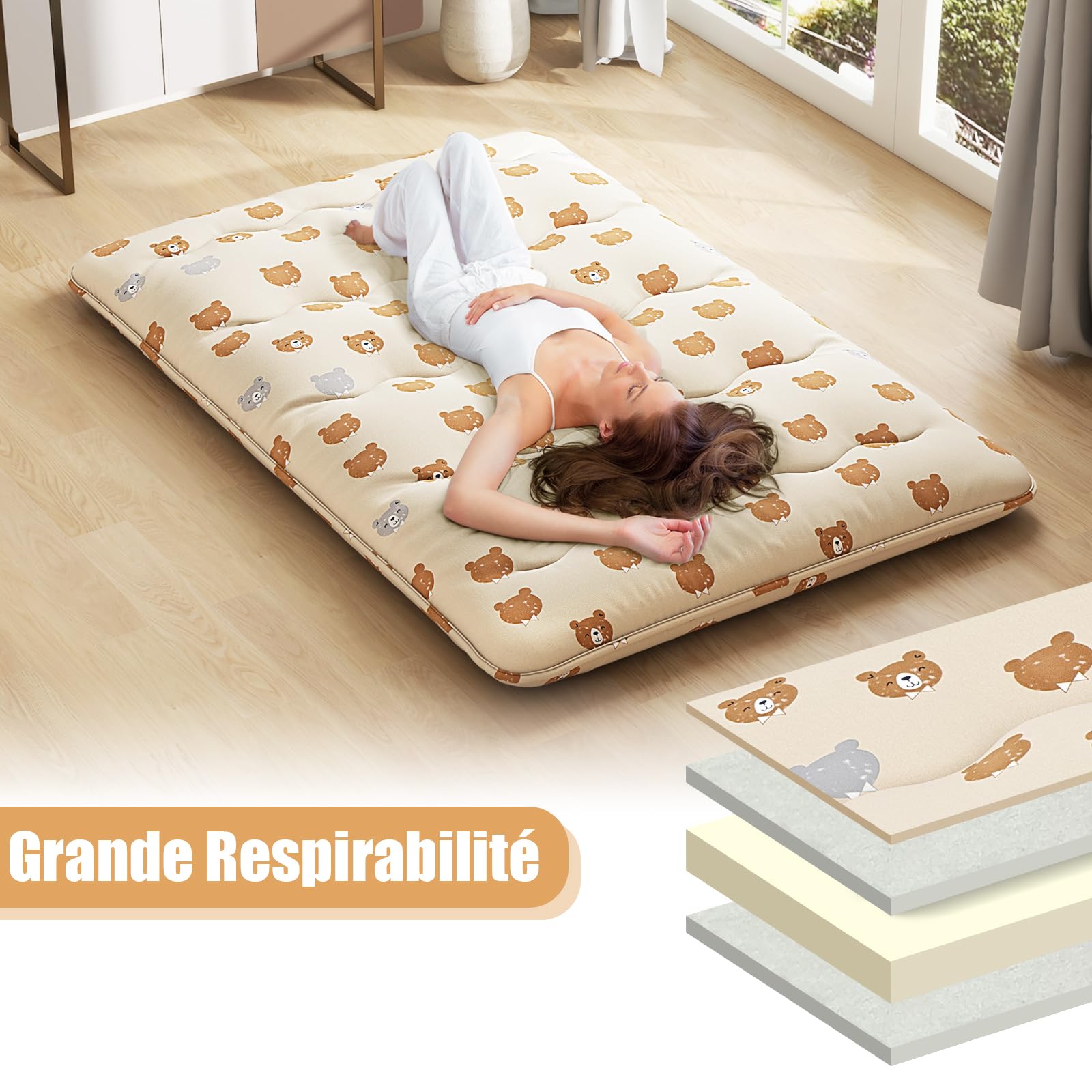 GIANTEX Matelas Futon Japonais Portable
